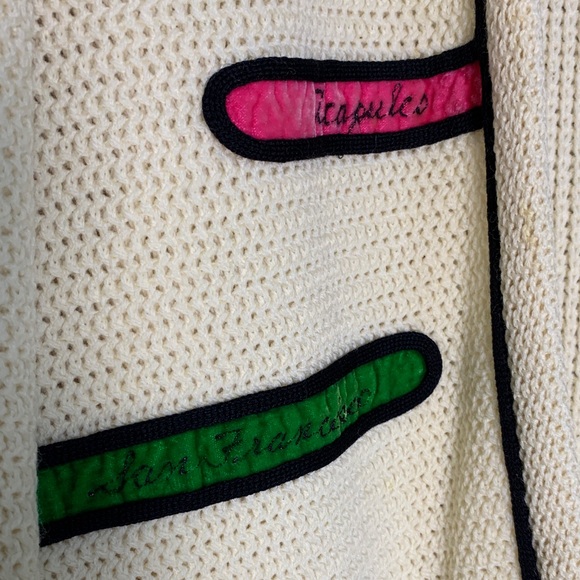 Vintage Ethel of Beverly Hills Women’s Cardigan Wool Novelty‎ Mod Fashion Size M - Picture 3 of 16